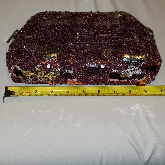 Sequin & Sparkle cosmetic case, Pink/Silver - Picture 6 of 14